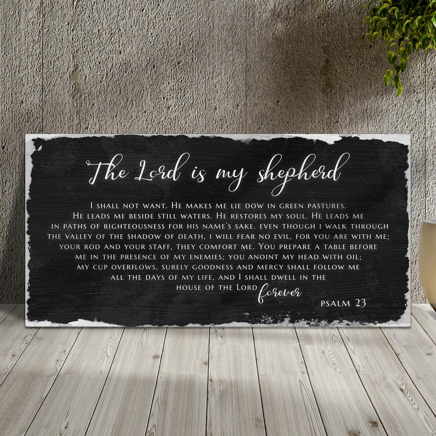 Psalm 23 - The Lord Is My Shepherd Sign IV-0