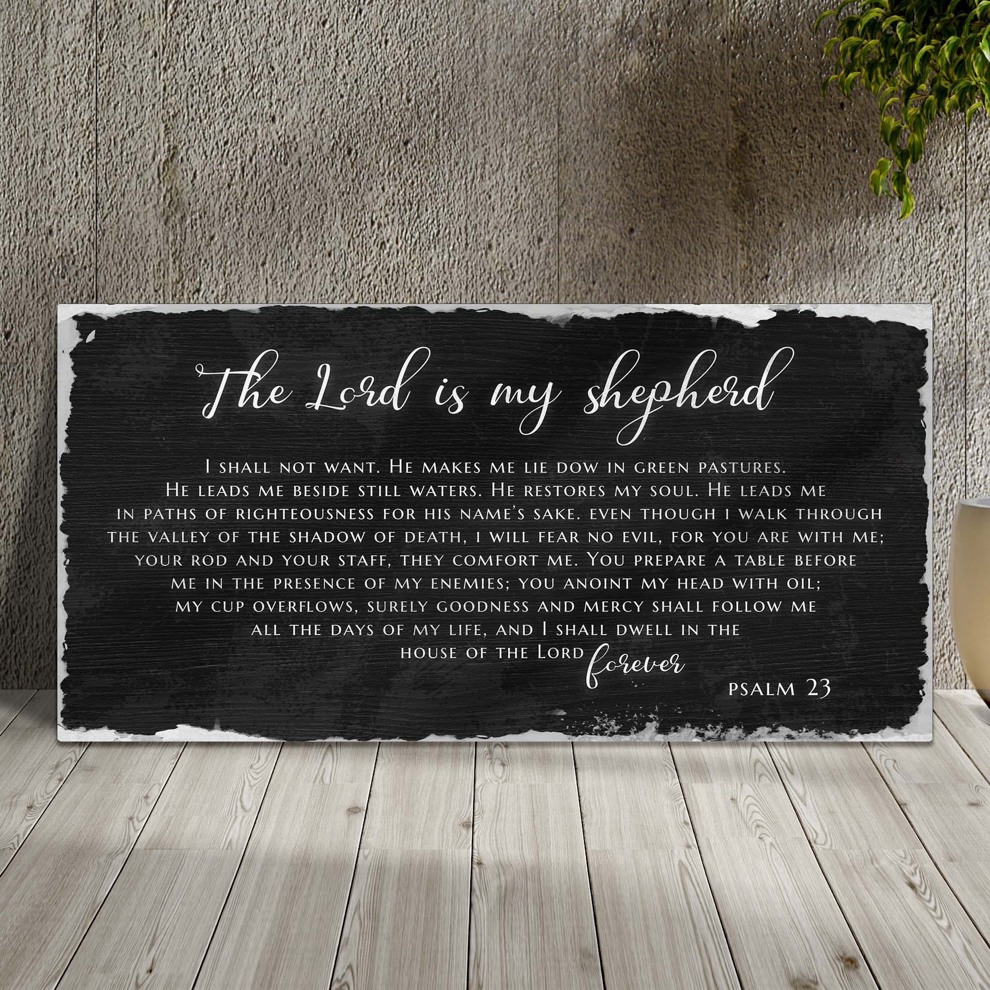 Psalm 23 - The Lord Is My Shepherd Sign IV-0